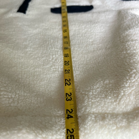 NWT Faherty Cream White and Navy Cord Mix Fleece Popover, Outdoor Sz - XL - Picture 11 of 16